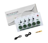 FHGSPQWM 4 Channel Sound Mixer for Home Studios and Live Low Noise Output Auditory Live Sound