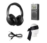 FHGSPQWM 4 in 1 Unexplained Exploration Set with Area Detector Spirit Communication Device Sound Reducing Earphones and Soft Eye Cover for Mysterious Investigation Manifestation Tracking Equipment