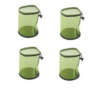 FHGSPQWM 4Pcs Reusable Transparent Golf Ball Organiser Bags Holds 50 Balls Adjustable Closure Drawstring Bag for Sports Mesh Golf Ball Storage