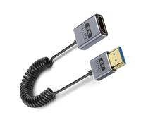 FHGSPQWM 8K 60Hz Video Cord 2.1 Version Coiled Line with Straight/Left/Right/Up/Down Elbows Optional for Projector, Screens Gaming Cable