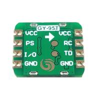 FHGSPQWM Accuracy 9 Axises Motion Sensorings Module with 180° Measurement for Navigation and Robotics Triaxial Accelerometer Gyroscopes Module