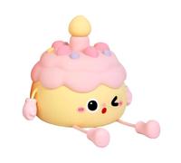 FHGSPQWM Artistic Silicone Night Light Birthday Cake Shape Portable Touch Control Ambients Lighting Suitable for Bedroom Kid Night Light