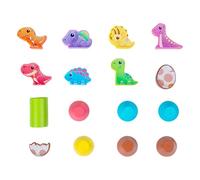 FHGSPQWM Bright Color Dinosaur Block Stacking Toy for Children Wood Stacking and Balancing Game Great Preschool Kids Gift Dinosaur Balancing Block