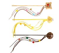 FHGSPQWM Cats Play Wand for Active Pet Activity and Bonding Cartoon Burger for Indoor Kittens Exercise for Felines Cats Portable Toy