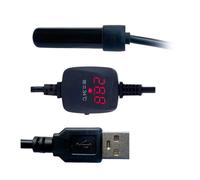 FHGSPQWM Ceramic Tiny Fish Cistern Stove Highlighting USB More Unsullied Digital Temperature Observe Four Thousand Tiny Aquariums Earthenware Stove