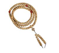 FHGSPQWM Classical Beaded Pattern Bodhi Buddhist Bangle Wood Beads Chain for Relaxation Bodhi