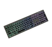 FHGSPQWM Compactly Keyboard 3 Mode Connection 7 Color Customizable Lighting Lightweighted for Travel Business Bluetooth-compatible Keypad