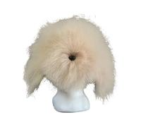 FHGSPQWM Dog Grooming Training Head Model with Unstyled Synthetic Fiber Hair Perfect for Pet Breeds Trimming Coloring Practice Pet Grooming Figure Head