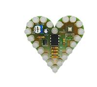 FHGSPQWM Educational Heart Light Board Analog Circuit for Electronic Theory Practice Beginner Breathing Effect Part LED Lamp Electronic Practice Production