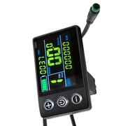 FHGSPQWM Electric Scooter Speedometer Odometers Control Panel with Backlit 24V-48V Scooter Color Display LCD Meter 5pin Plugs Intelligent Cycling Instrument