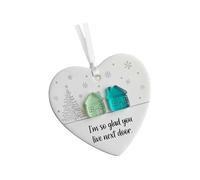 FHGSPQWM Elegant Acrylic Holiday Keepsakes With Double Sided Design Perfect Housewarming Neighbor Friend Christmas Tree Acrylic Ornament