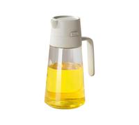FHGSPQWM Excellent 470ml Glass Oil Bottle Safe Single Touch Lid Sprinkle Function Cooking Essential Tool Kitchen Addition Sprinkle
