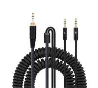 FHGSPQWM Long Lasting Headphones Coiled Headset Cable for V10 V12X3 Earphone 3.5mm to 2.5mm Connector with 6.34mm Adapter Male to Male Cable