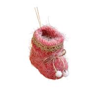 FHGSPQWM Lovely Boot Glove Styles Felt Christmas Ornaments with Hanging Ropes Small Joyful Tree Wall Window Decors Upgrades Small Joyful Boot Ornament