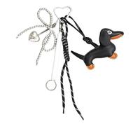 FHGSPQWM Lovely Sausage Dog Keychain Bows Ornaments Bag Charm Braid Rope Pendant Creative Car Decorations Car Chain Sausage Dog