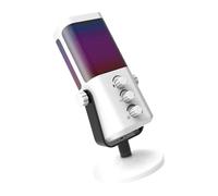 FHGSPQWM Metal-Built Condenser Mic for Podcasts/Live Streams, High Sensitivity, Syncable Lighting & Volume Knob (117) Cardioid Microphone