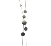 FHGSPQWM Modern Geometric Metallic Pendant Necklace Adjustable Length Chain Minimalist Everyday Casual Evening Jewelry Trendy Women ' s Long Chain