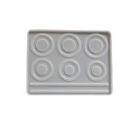 FHGSPQWM Permanent Elastomer Cast for Handbuilt Sphere Crafting Foot Measurements Glass Face Rosin Art Materials Elastomer Beading Tray