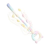 FHGSPQWM Play Wand for Active Pet Activity and Bonding Plush Wrapped Indoor Kittens Exercise for Felines Cats Interactive Teaser Toy Wand with Tassels