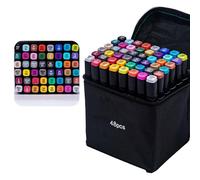 FHGSPQWM Portable Art Markers Set for Creativity Double Tip Markers Fine Point and Broad Tip Comfortable Grip Double Tip