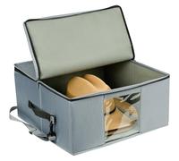 FHGSPQWM Portable Oxford Cloth Hat Storage Box with Clear Window and Elastic Strap Dustproof Travel Case for Wide Brims Hats Dustproof Hat Storage Case