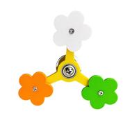 FHGSPQWM Rotating Flower Perch Windmill Toy for Small Bird Parrots Entertainment and Exercise Cage Enrichment Activity Spinner Pet Bird Chewing Toy
