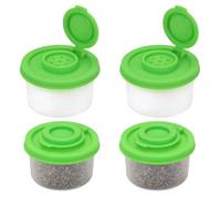 FHGSPQWM Set of 4 Miniature Seasoning Shaker Sturdy PP Materials for Cooking and Picnics Portable Seasoning Agitators