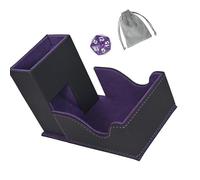 FHGSPQWM Space Saving Rollable Dices Storage Box with Anti Slip Base for Role-playing Game and Game Night Dices Storage Box