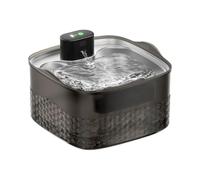 FHGSPQWM Transparents Black Large Capacity USB Powered Pet Water Fountain with Smart Flows Systems for Cats Quiet Pumps Operations Easy to Clean Design Fountain for Multiple Pets