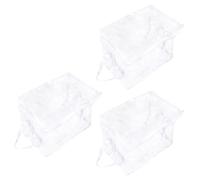FHGSPQWM Type PVC Storage Bin for Nursery Classroom 50L Capacity Easy Access Full Length Zippers Design Baby Storage Solution