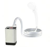 FHGSPQWM Waterproof ABS Shower Device with Bottom Suction Design and 80 Min Working Time for Hiking Battery Powered Shower Fan