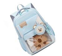 FHGSPQWM Waterproof Book Bag With Padded Design Function Playful Bear Pattern Organizational Pockets For Women And Men Water Resistant Book Bag