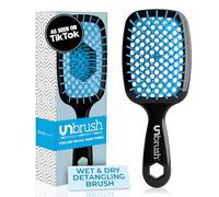 FHI Heat UNbrush Detangling Brush for Pain-Free Brushing on All Wet or Dry Hair Types - Durable DuoFlex Anti-Static Bristles, Lightweight Handle, Vented Hair Brush, Ocean