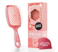FHI HEAT UNbrush Wet & Dry Vented Detangling Hair Brush, Ruby Peach