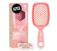 FHI HEAT UNbrush Wet & Dry Vented Detangling Hair Brush, Ruby Peach