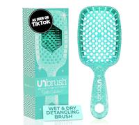 FHI HEAT UNbrush Wet & Dry Vented Detangling Hair Brush, Turquoise Green