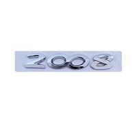 FHIASTGL 3D ABS Chrome Silver Black Car Rear Trunk Decal Emblem Badge Letters Number Sticker Fit For Peugeot 2008 3008 4008 5008 Accessories logo(2008 Silver)