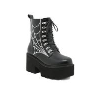 FhiHUEpr Low Heel Comfort Ankle Boots for Petite Women - Wide Width Comfort Walking Shoes for Revival Party, Walking, Dancing,Black,6.5 UK