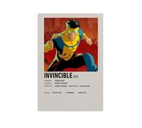 FHILTNMWC Adult Animated Superhero Invincible Vintage TV Series Poster Print Painting for Bedroom Canvas Wall Art Aesthetic Decorative08x12inch(20x30cm) Unframe-style