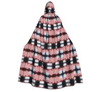 FHIZOAL American Flag Adult Hooded Cloak Vampire Witch Cape Halloween Christmas Cosplay Costumes Themed Parties