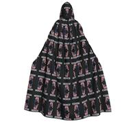 FHIZOAL American Flag Gestures Adult Hooded Cloak Vampire Witch Cape Halloween Christmas Cosplay Costumes Themed Parties