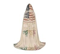 FHIZOAL American Grown With Mexican Halloween Hooded Cape For Teenagers Witch Vampires Grim Reaper Costume Themed Parties Comic Con