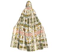 FHIZOAL Amsterdam See Travel Gui Adult Hooded Cloak Vampire Witch Cape Halloween Christmas Cosplay Costumes Themed Parties