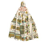 FHIZOAL Amsterdam See Travel Gui Hooded Cloak Hooded Robe Halloween Christmas Witch Vampires Grim Reaper Costume Cosplay Party