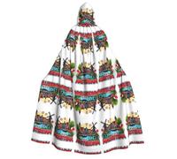 FHIZOAL Amsterdam With Tulips Adult Hooded Cloak Vampire Witch Cape Halloween Christmas Cosplay Costumes Themed Parties