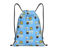 FHIZOAL Argentina Flag Sun Stars Beer Drawstring Bags Waterproof Sports String Backpacks Lightweight Yoga Training Swimming Travel