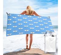 FHIZOAL Argentinian Flag Star Quick Dry Towel Microfibre Towel Super Absorbent Ultra Compact Gym Sports Beach Camping Travel