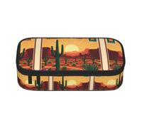 FHIZOAL Arizona USA Desert Landscape Pencil Case Stationery Storage Pouch Big Capacity Teacher College Work