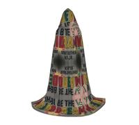 FHIZOAL Be The Dream Halloween Hooded Cape For Teenagers Witch Vampires Grim Reaper Costume Themed Parties Comic Con