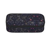 FHIZOAL Constellation Star Clusters Galaxies Pencil Case Stationery Storage Pouch Big Capacity Teacher College Work